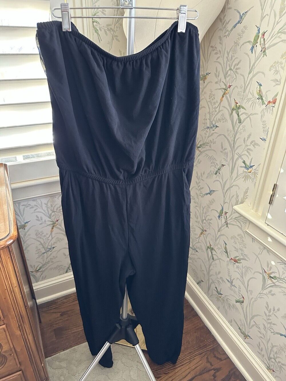 Sweat Pea Women's Size L Wide Leg Jumpsuit - Black